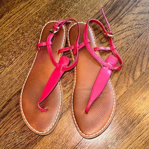 Bass maroon/deep red thong flat sandals - Picture 1 of 5
